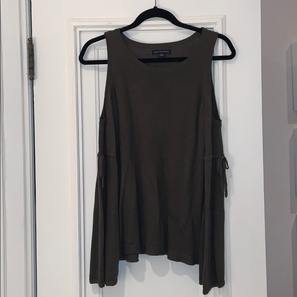 Cold shoulder sweater